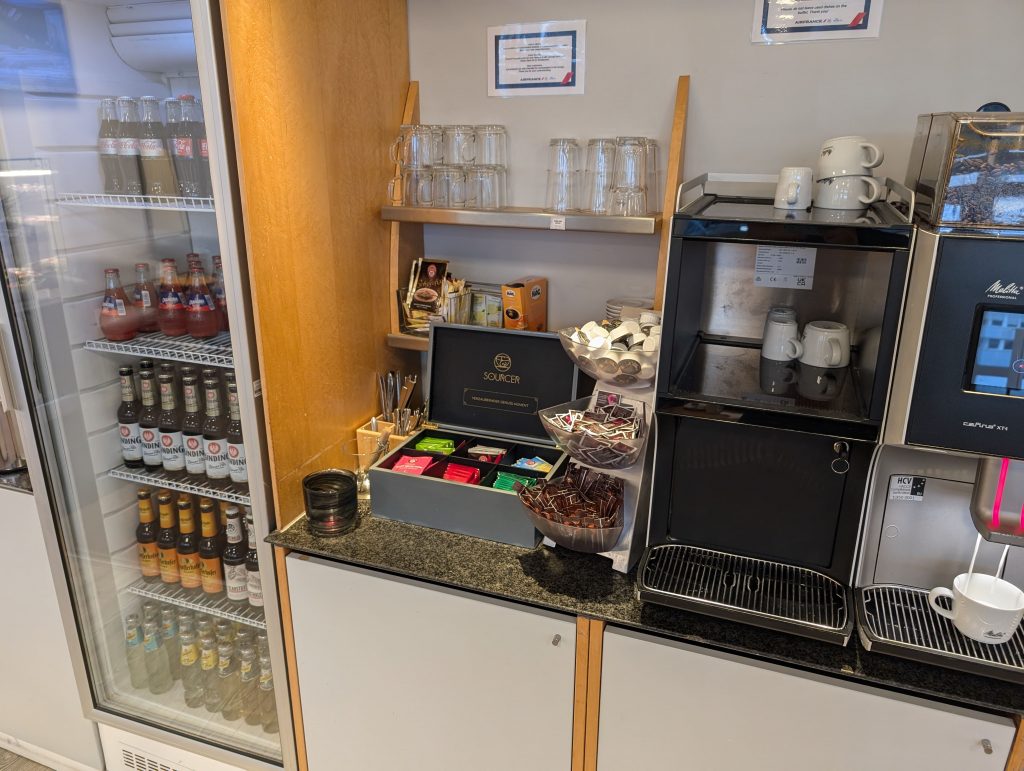 Softdrinks, Bier, Tee und Kaffee