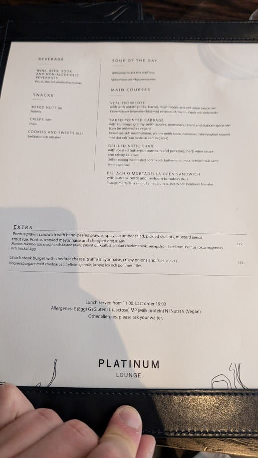 Aufpreispflichtige Weinkarte