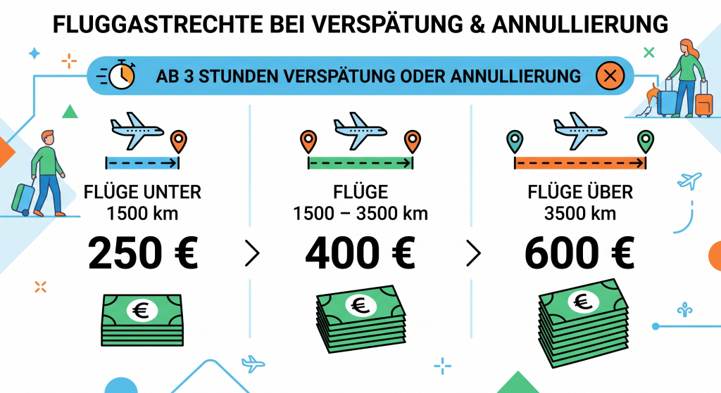 Entschädigungen bei Verspätung